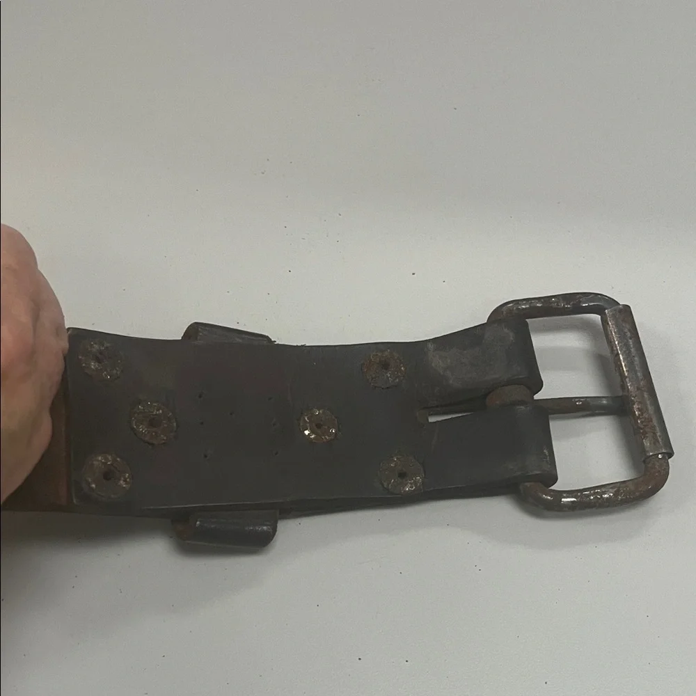Classic Brown Leather Belt / Workout or weight belt